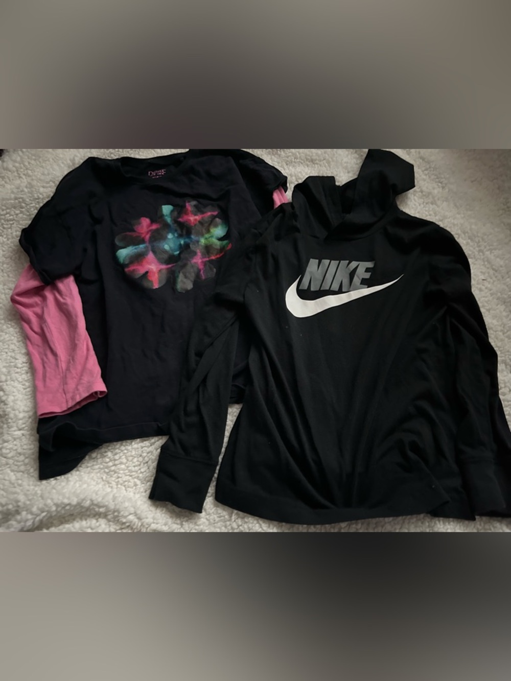 lot of 2 girls size 7 long sleeve